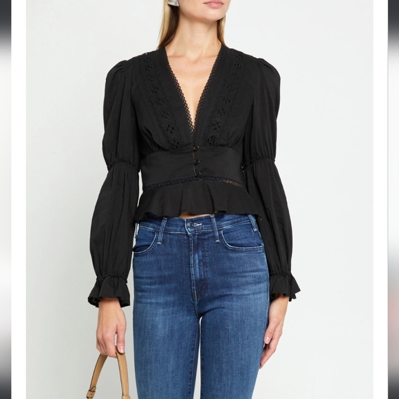 NWT! Kourt, Tensley Top, Black, SIZE 4, MSRP$172.50 - Picture 6 of 12